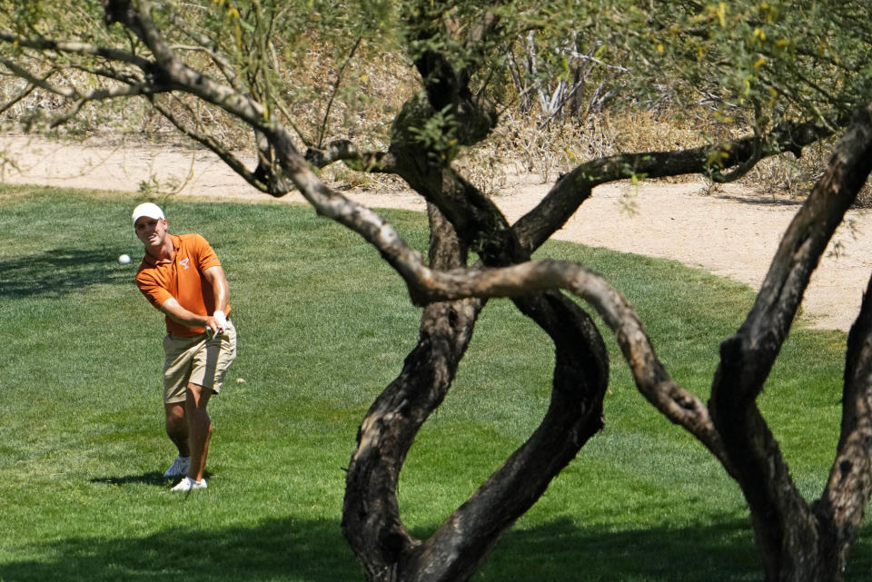 Pierceson Coody of Texas plays during the NCAA DI Men's Golf Championships on June 1 at Scottsdale, Arizona's Grayhawk Golf Club - Raptor Course.