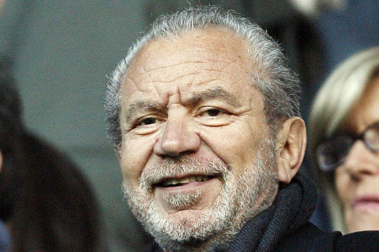 'This is gold': Lord Sugar walked straight into a trolling: AFP/Getty Images