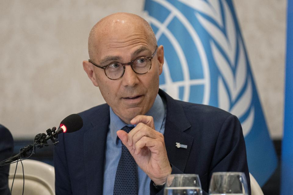 UN High Commissioner for Human Rights Volker Turk says Russia have failed to protect civilians in Ukraine (Copyright 2023 The Associated Press. All rights reserved)