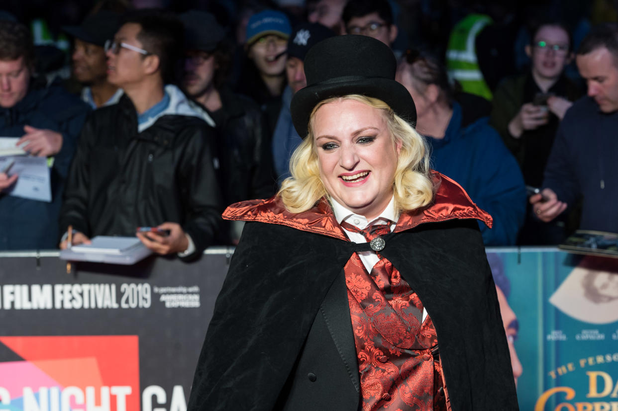 Daisy May Cooper attends the European film premiere of 'The Personal History of David Copperfield' at Odeon Luxe Leicester Square during the 63rd BFI London Film Festival Opening Night Gala on 02 October, 2019 in London, England. (Photo credit should read Wiktor Szymanowicz / Barcroft Media via Getty Images)