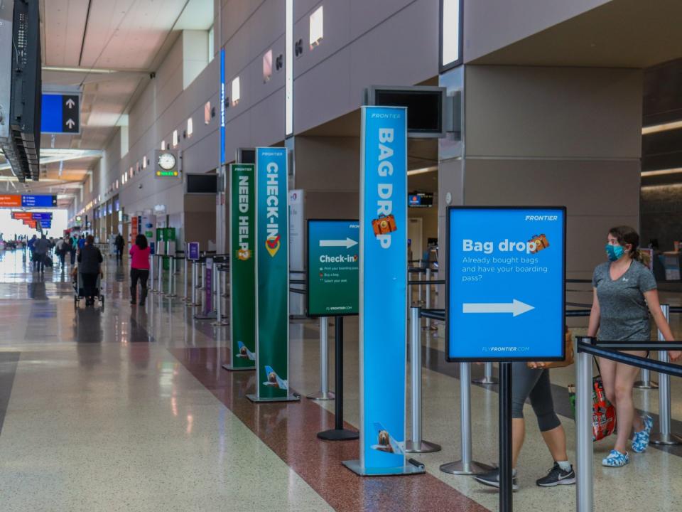 Flying Frontier Airlines during pandemic