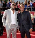 Jon Jones, pictured here with Anderson Silva at the 2012 ESPY Awards at Nokia Theatre at L.A. Live on July 11, 2012, has refused to fight Chael Sonnen in the wake of Dan Henderson's knee injury forcing the cancellation of UFC 151. (Photo by Gregg DeGuire/WireImage)