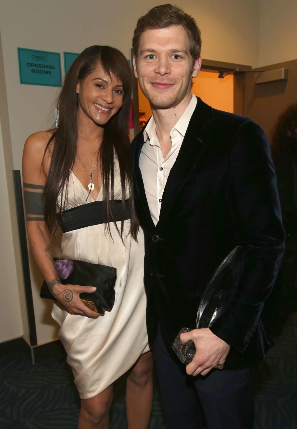 Persia White (L) and actor Joseph Morgan attend The 40th Annual People's Choice Awards at Nokia Theatre L.A. Live on January 8, 2014 in Los Angeles, California