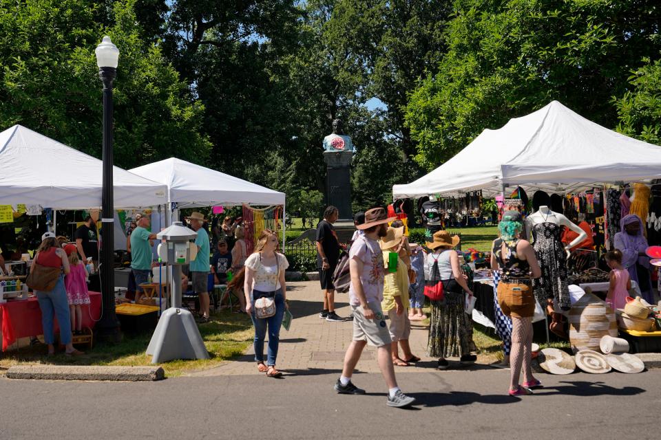 More than 200 assorted vendor and community organization tents and booths will be set up at ComFest.