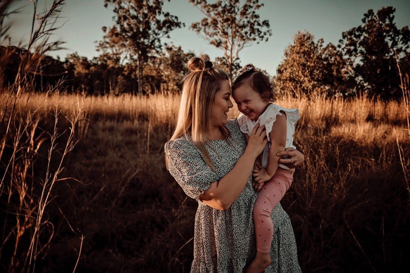 Jamie-Lee Johnston and her daughter Ayla