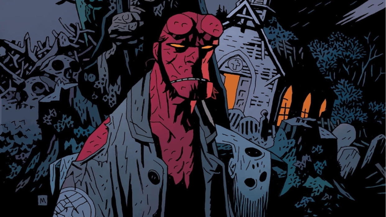  Dark Horse Comics artwork of Hellboy from The Crooked Man storyline 