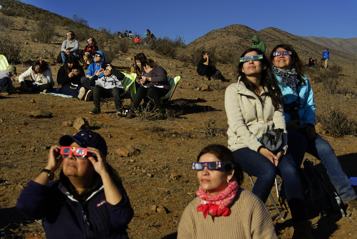 Pueblo Bonito, en el Parque Nacional Histórico de la Cultura Chaco, es uno varios puntos en la trayectoria de la anularidad. (John Burcham/The New York Times)
