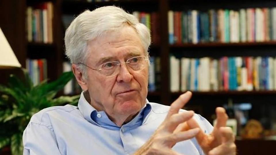 Charles Koch is worth $58.5 billion in 2024, according to Forbes. File photo.