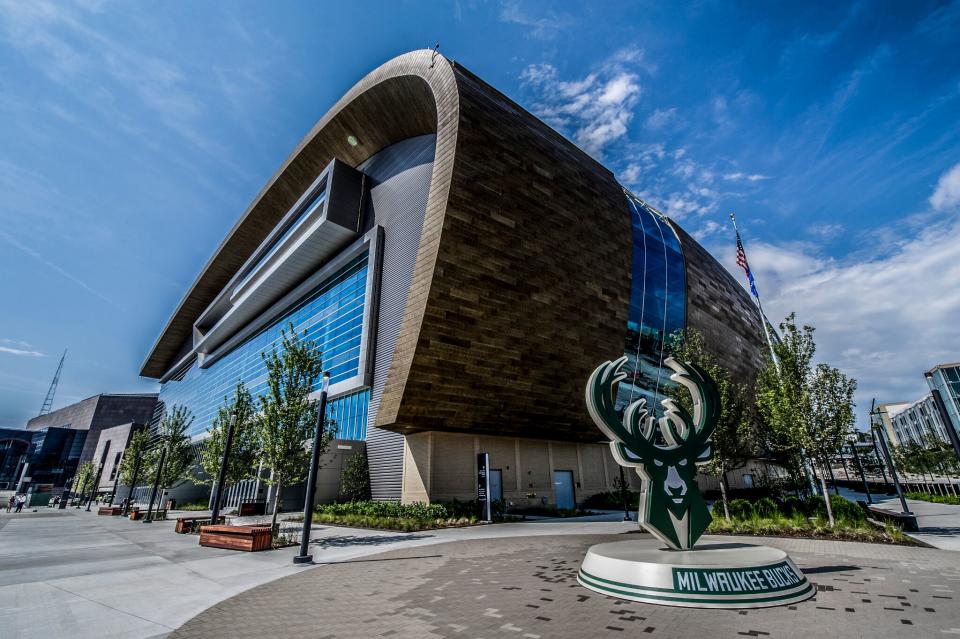 The Fiserv Forum is the NBA’s most advanced arena. (Kenny Yoo/Milwaukee Bucks)