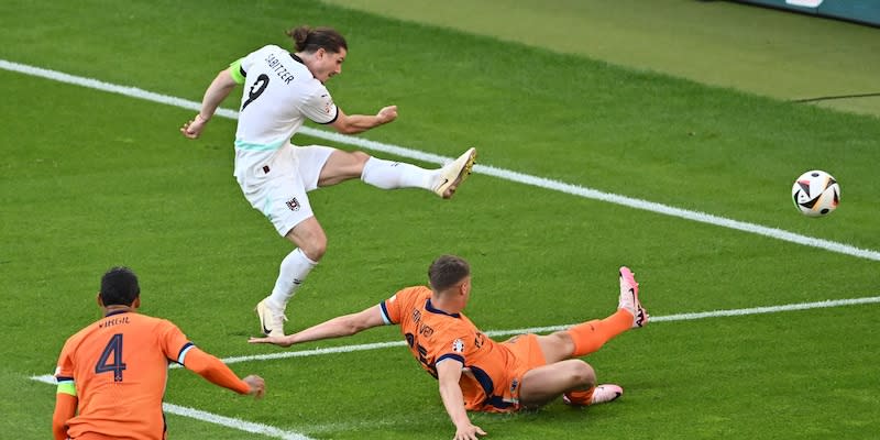 Der Dortmunder Sabitzer spielt bislang eine beeindruckende EM - gegen die Niederlande erzielte er das dritte Tor für seine Mannschaft<span class="copyright">Getty Images</span>