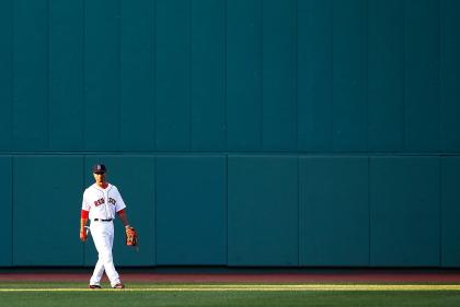 Don't let Mookie Betts' diminutive size fool you. (Photo by Jared Wickerham/Getty Images)