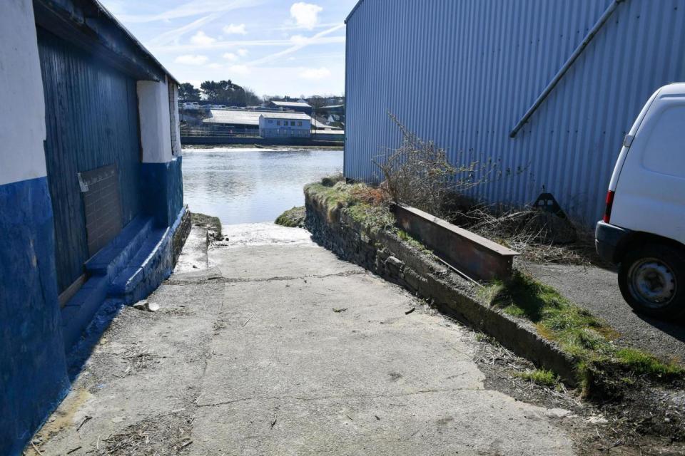 A slipway near the scene where the little girl was recovered (PA)
