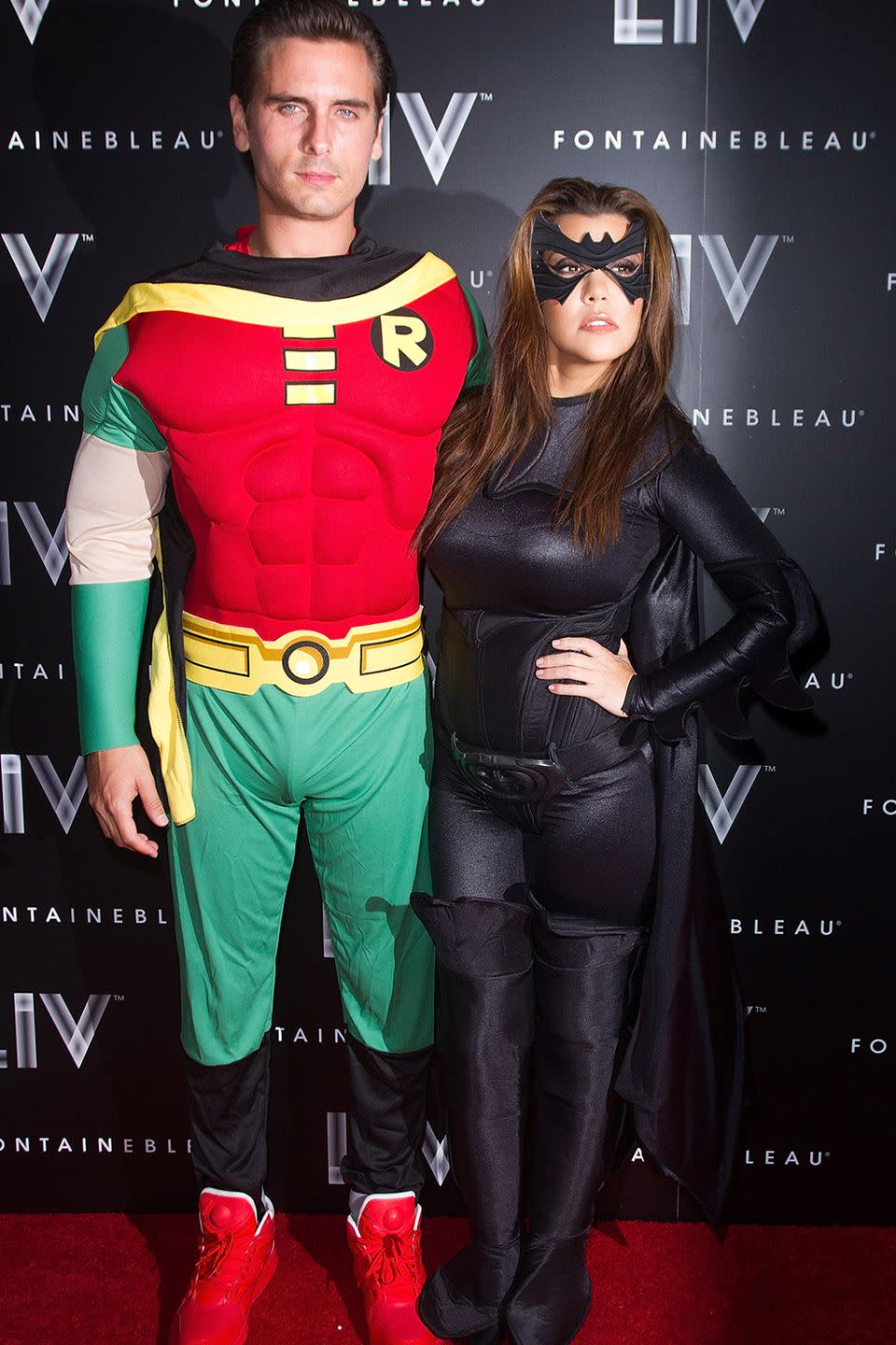 Kourtney Kardashian and Scott Disick - Batman and Robin