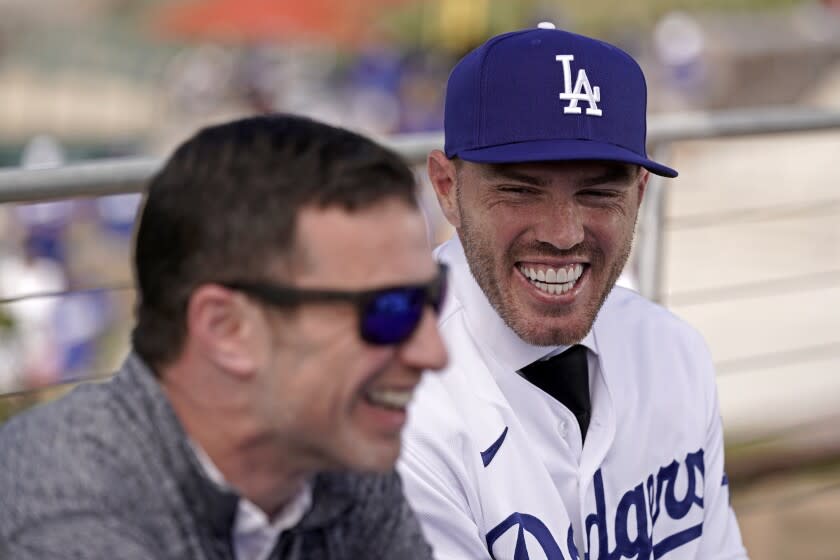 Los Angles Dodgers president of baseball operations Andrew Friedman.