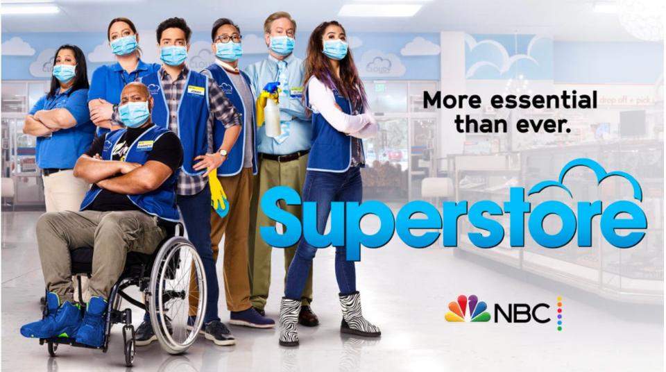 The comedy "Superstore" is another TV show addressing the coronavirus pandemic and realities of essential workers in its new season.  (Photo: NBC Universal )