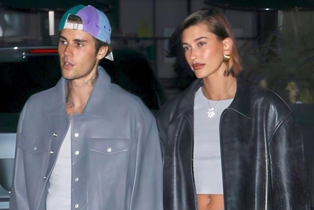 Justin and Hailey Bieber Step Out in Coordinating Date-Night Looks After  Their Couple Style Becomes Viral Meme