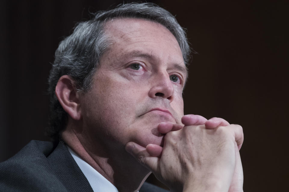 UNITED STATES - OCTOBER 2: Randal K. Quarles, a member of the Board of Governors of the Federal Reserve System, testifies during a Senate Banking Committee hearing in Dirksen Building titled 