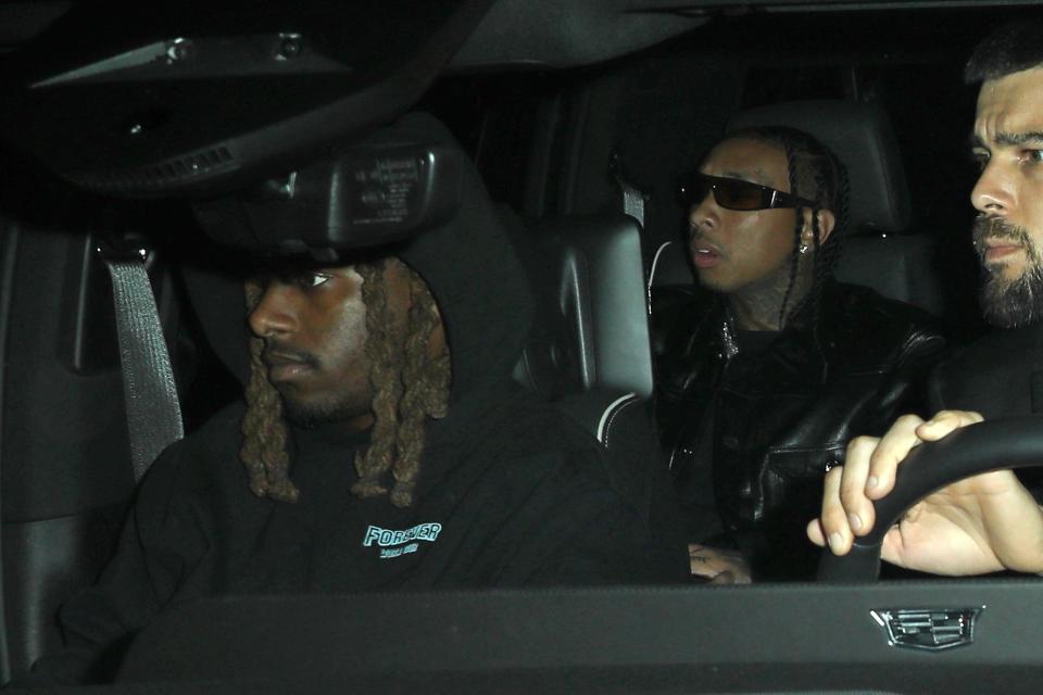 Tyga in a car