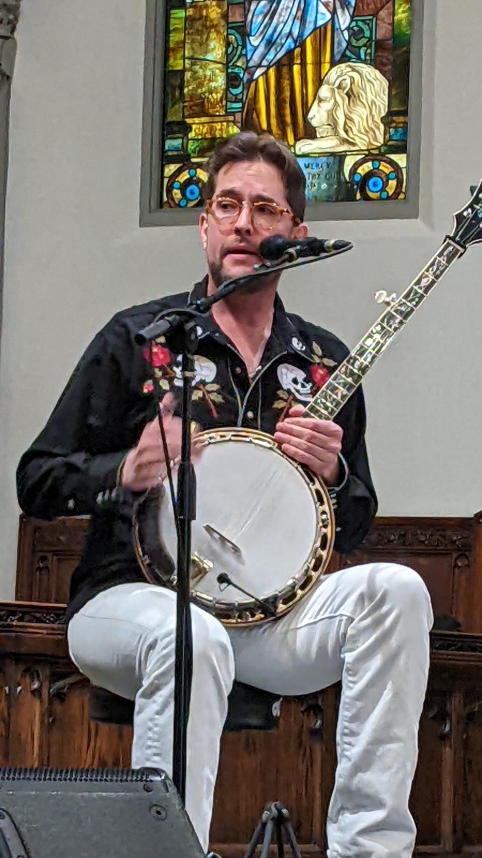 Joe Troop performs at St. John's Cathedral in Knoxville.