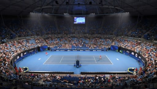 Haze could be seen in the arena for the ATP Cup tennis tournament in Sydney earlier this week