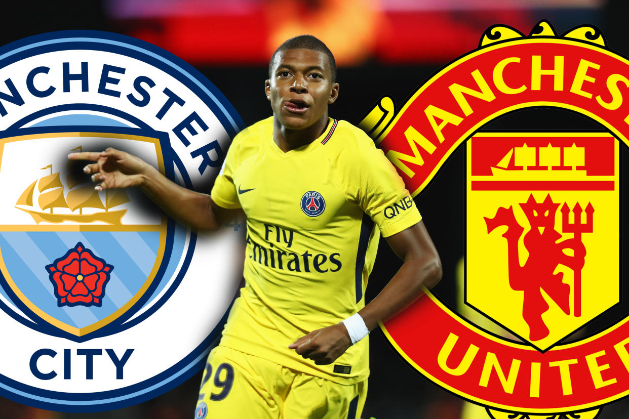 Kylian Mbappe of Paris Saint-Germain is wanted by both Manchester clubs.