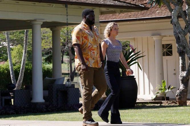 Stephen Hill and Perdita Weeks have starred in the "Magnum PI" reboot for five seasons. Photo courtesy of NBC