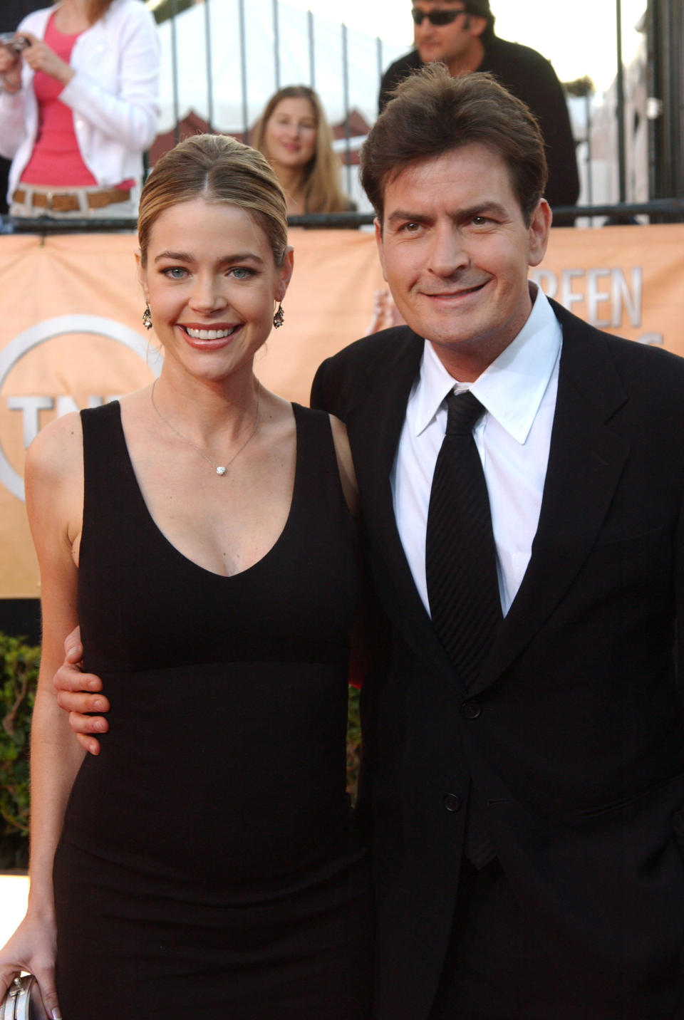 After <a href="http://www.people.com/people/article/0,,1564496,00.html" target="_blank">divorcing in November 2006</a>, Denise Richards and Charlie Sheen have remained civil in order to co-parent their two daughters. <a href="http://www.celebritybabyscoop.com/2011/12/14/denise-richards-launches" target="_blank">Richards told Celebrity Baby Scoop</a> in December 2011, "I think it's best to stay friendly whether it's the holidays or not. Keep it about the kids and keep the peace." 