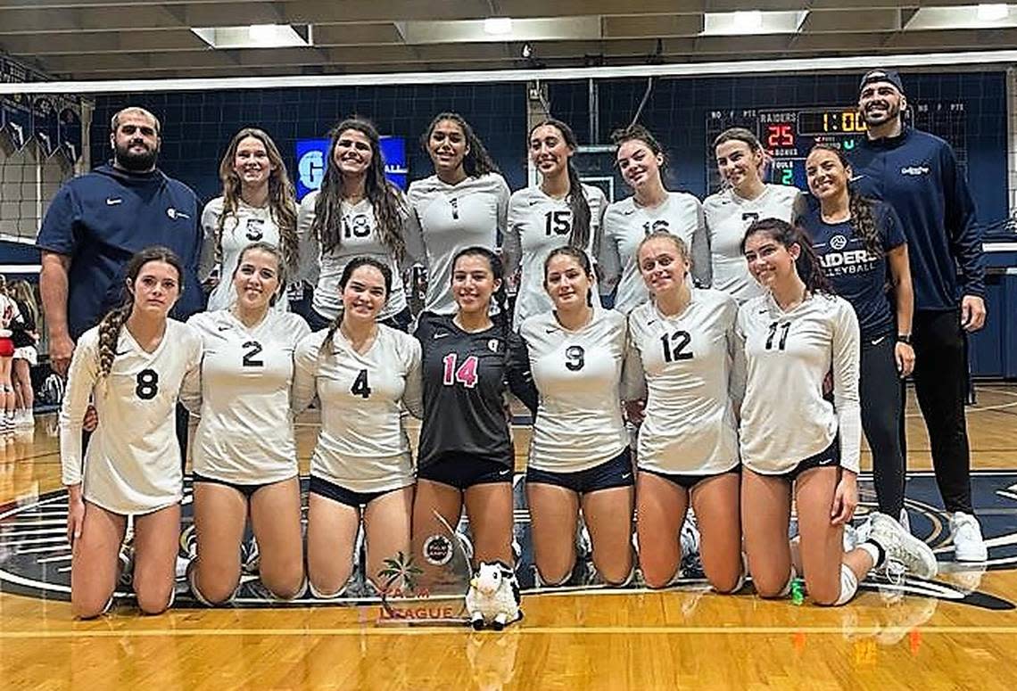 Gulliver Prep won the Palm League Volleyball Championship.