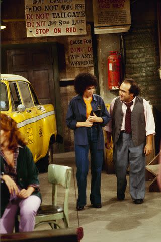 <p>ABC Photo Archives/Disney General Entertainment Content via Getty</p> Danny DeVito and his wife, Rhea Perlman, on 'Taxi'