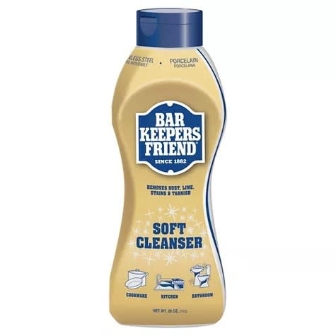 A bottle of bar keepers friend