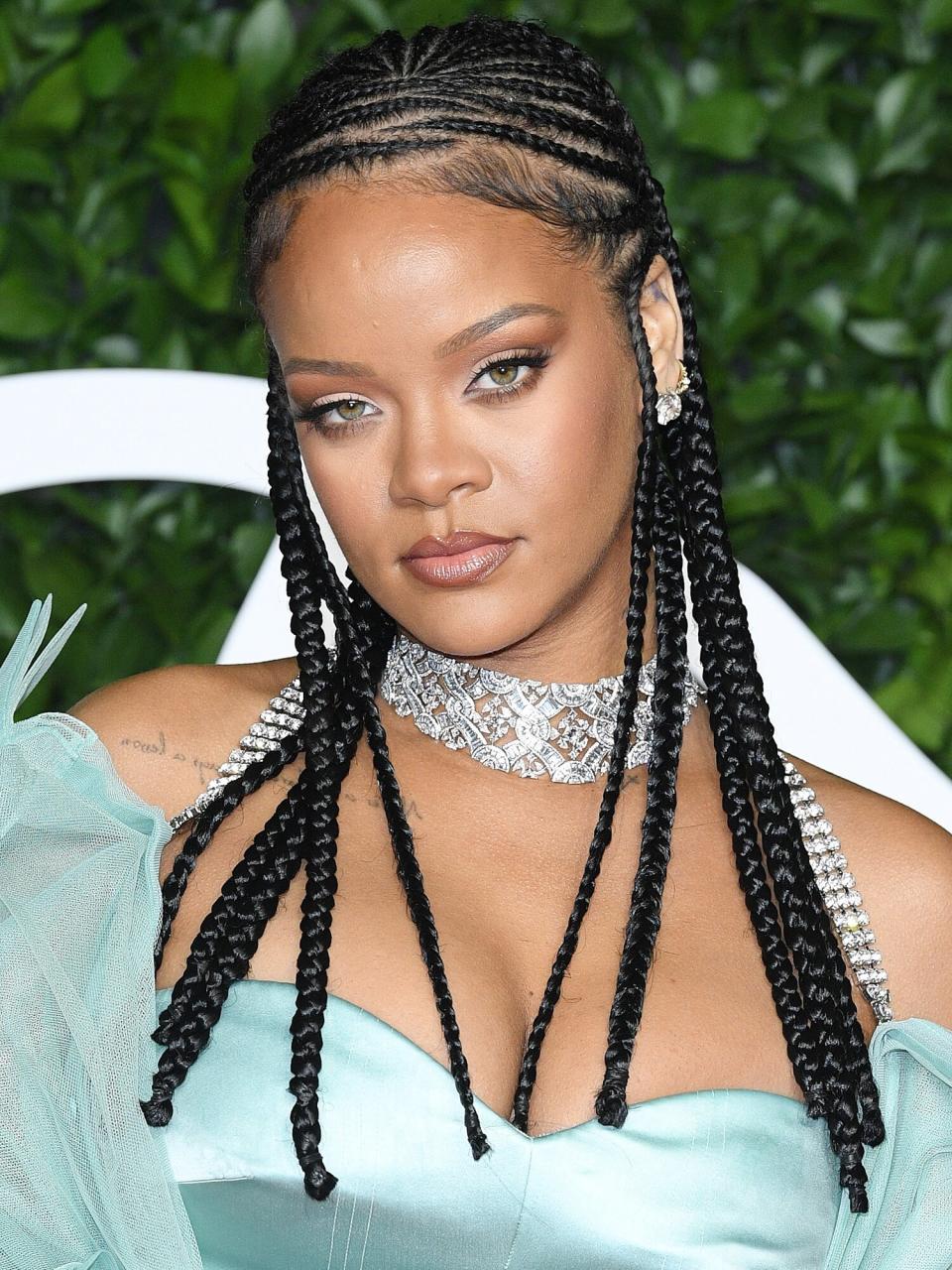 Rihanna arrives at The Fashion Awards 2019 held at Royal Albert Hall on December 02, 2019 in London, England