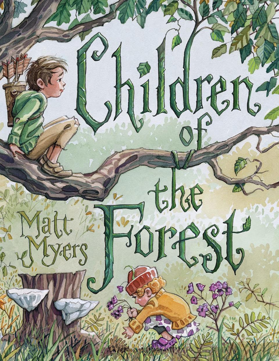 Children's author Matt Myers presents his new book, "Children of the Forest," during a virtual author event hosted by The BookMark on April 30.