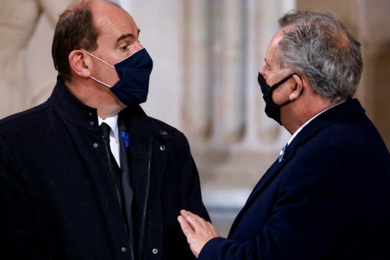 Jean Castex et Richard Ferrand le 11 novembre 2020 au Panthéon (Photo d'illustration) - Ludovic MARIN © 2019 AFP