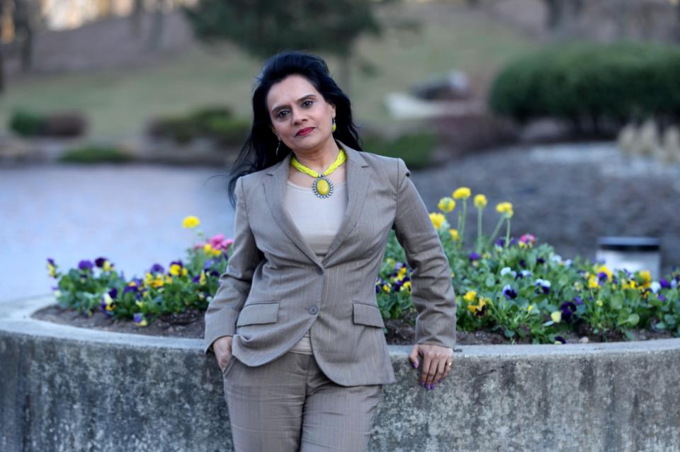 Bijal Jani of Nanuet, photographed April 3, 2019, is proud to have two women with East Asian connections running for President. She says that for her, one of the challenges of growing up in the United States was a lack of role models, something she hopes that Kamela Harris and Tulsi Gabbard will provide for young woman of East Asian descent.
