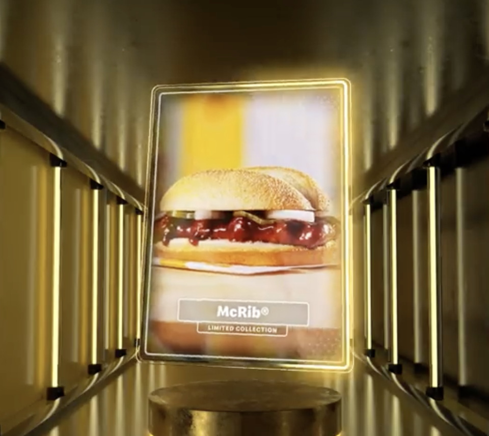 McDonald's famous McRib is now an NFT (McDonalds)