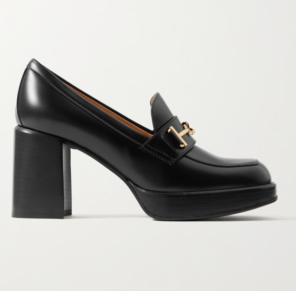 A photo of Tod's Embellished platform leather loafers. (PHOTO: Net-A-Porter)