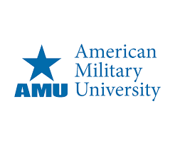 The logo of American Military University.