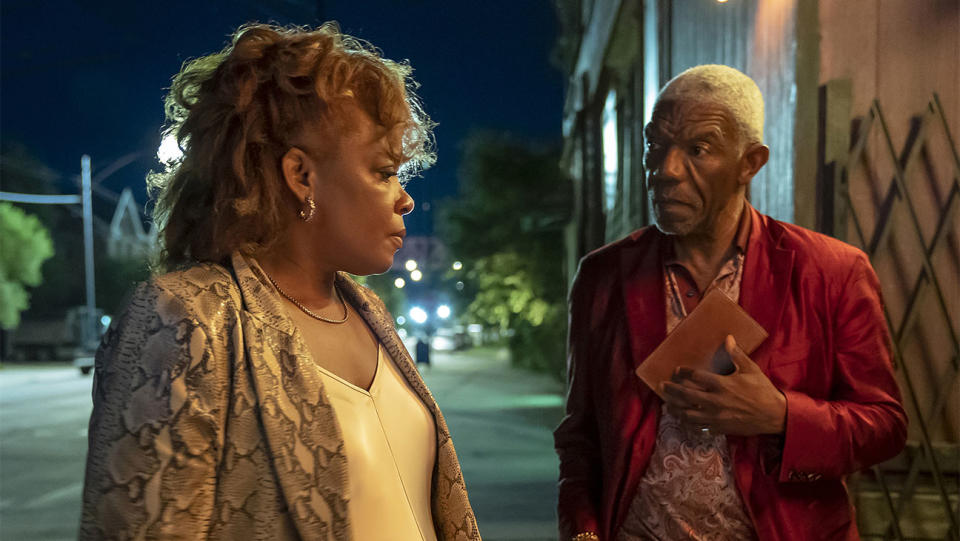 Aunjanue Ellis and Vondie Curtis-Hall in Justified City Primeval.