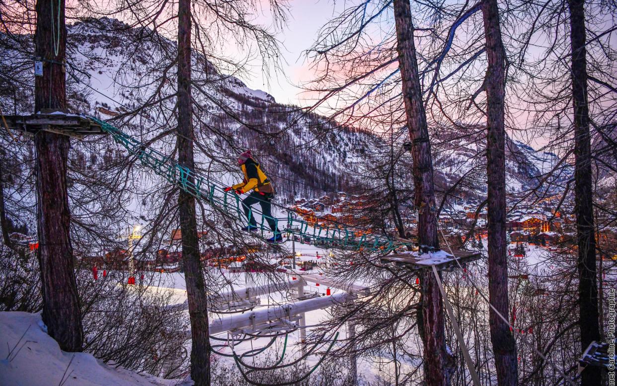 tree top adventure val disere