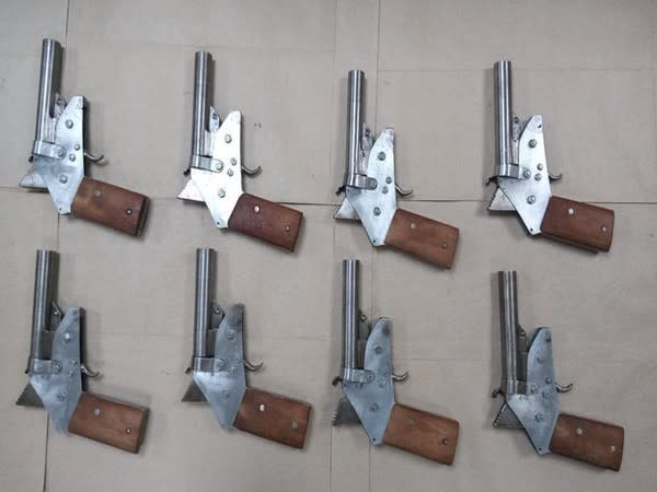 Firearms seized by the STF.