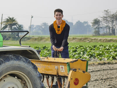 United Nations World Food Program High Level Supporter Eitan Bernath in Patna, Bihar State, India.