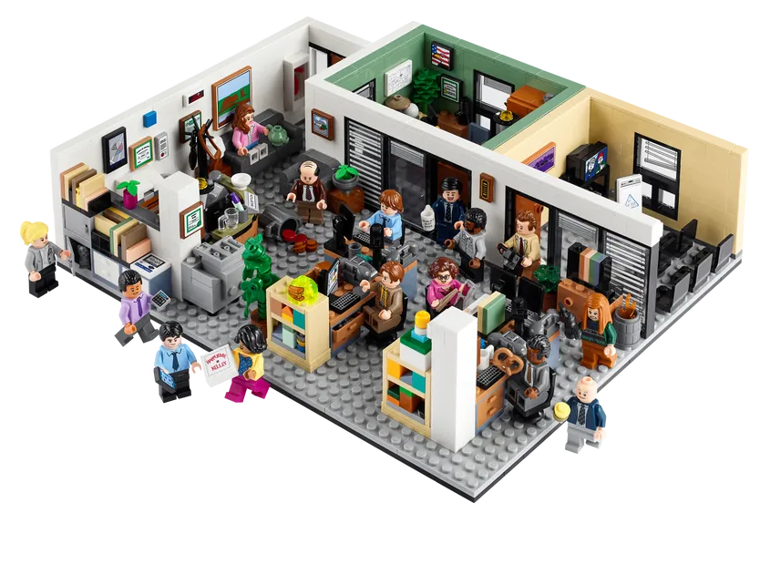 the office lego on white background