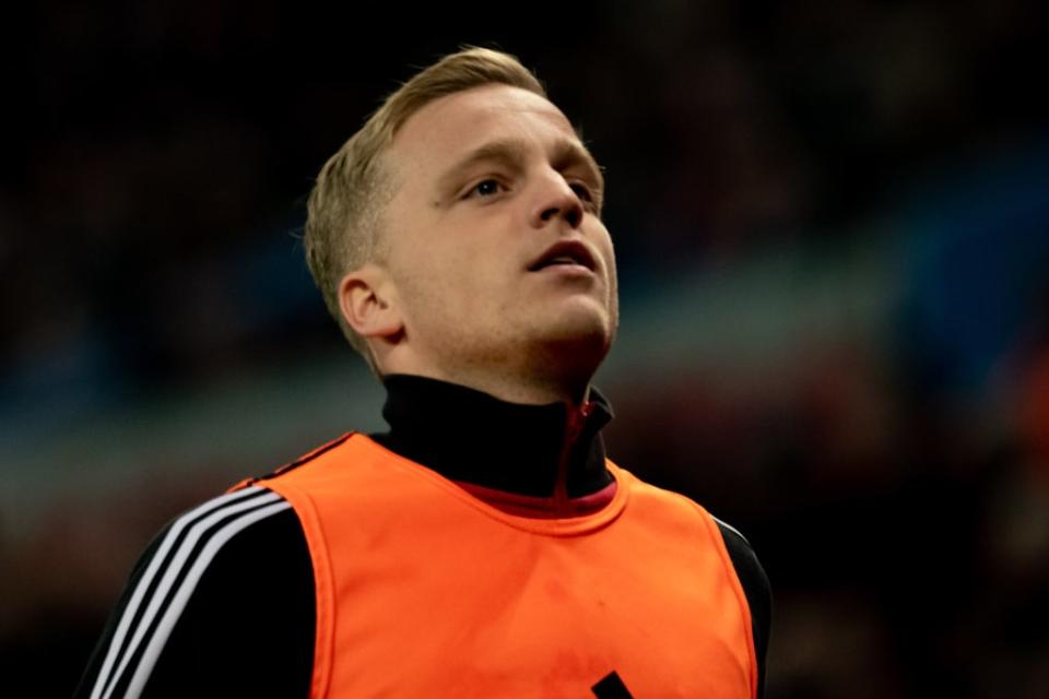 Donny van de Beek is a loan target for Crystal Palace late in the January transfer window (Manchester United via Getty Images)