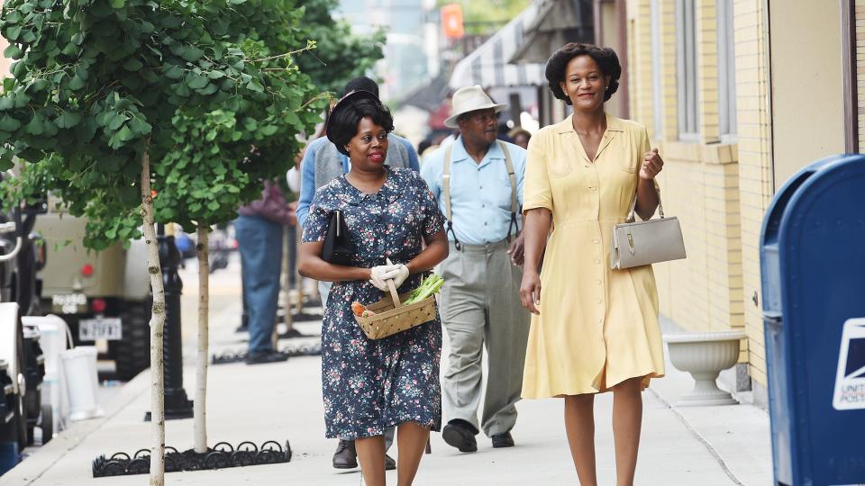 Hollywood turned the 500 block of Merchant Street in Ambridge into a 1940s shopping district during local filming of the Amazon Prime series "A League of Their Own."