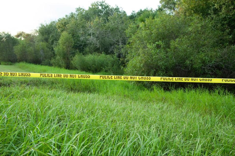 Police tape restricts access to Myakkahatchee Creek Environmental Park (Getty Images)