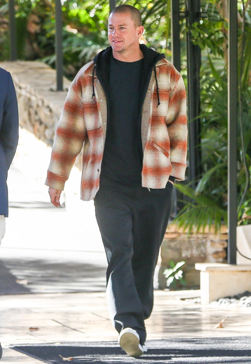 <p>Channing Tatum leaves Hotel Bel-Air dressed casually on Jan. 11.</p>