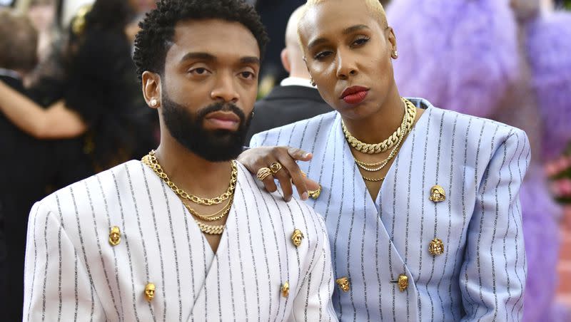 Designer Kerby Jean-Raymond, left, and Lena Waithe attend The Metropolitan Museum of Art’s Costume Institute benefit gala celebrating the opening of the “Camp: Notes on Fashion” exhibition on Monday, May 6, 2019, in New York.