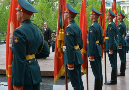 Victory Day commemorations include a wreath-laying ceremony attended by President Vladimir Putin