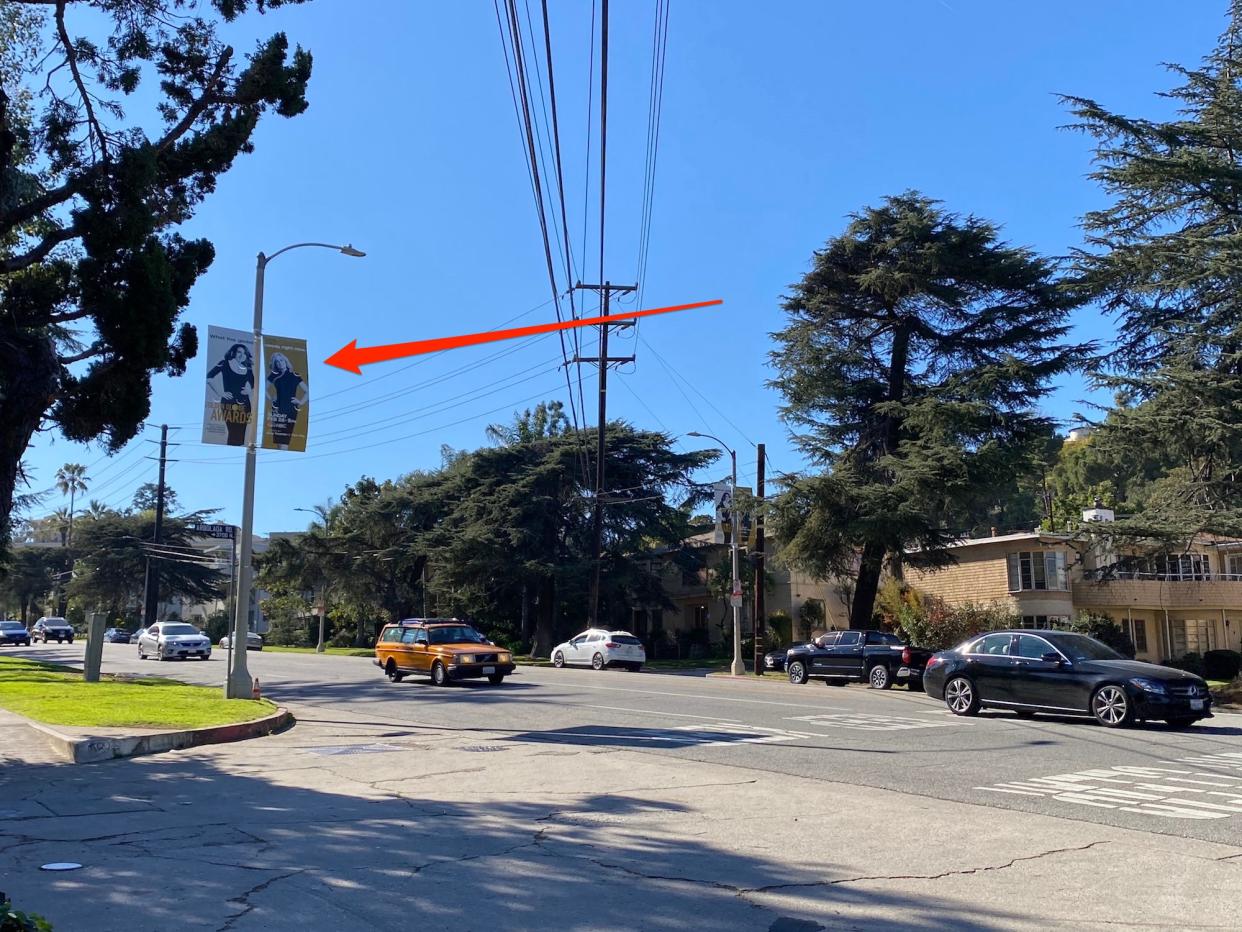 golden globes sign los feliz