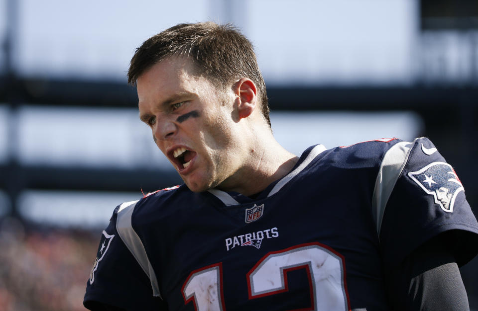 Tom Brady may be 40, but no quarterback is performing better through the first three weeks of the season. (AP)